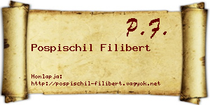 Pospischil Filibert névjegykártya